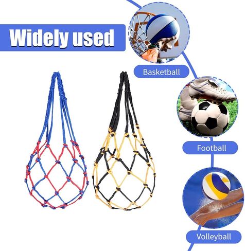 2pcs Mesh Bag with Needles, Durable Portable Single Ball Net Bag, Mesh Sports Equipment Bag for Sports Balls in Saudi Arabia
