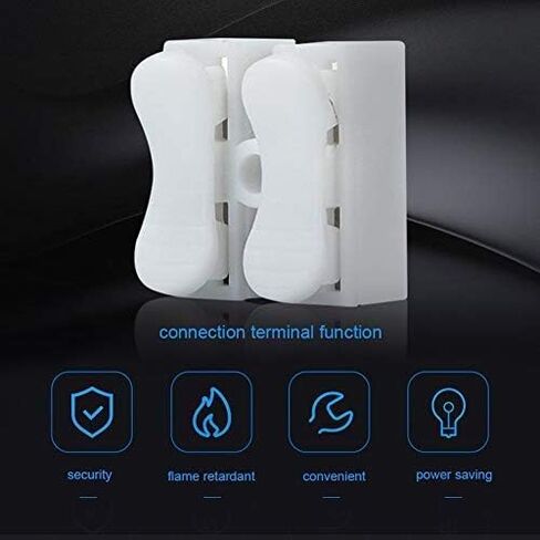 100pcs 10A 220V 2 Pin Push Quick Wire Cable Connector Spring Clamp Terminal White Wiring Terminal Fast Wire Connection Operation in Saudi Arabia