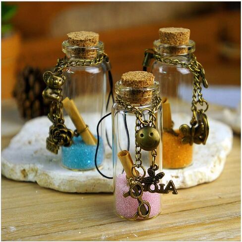 40 قطعة من سدادات الفلين 5 مل من الزجاجات الصغيرة، زجاجات جرعات صغيرة لتزيين المنزل بنفسك، زجاجات التمنيات، برطمانات زجاجية للرسائل، مستلزمات حفلات عيد الميلاد وعيد الأم وعيد الشكر والهالوين in Kuwait