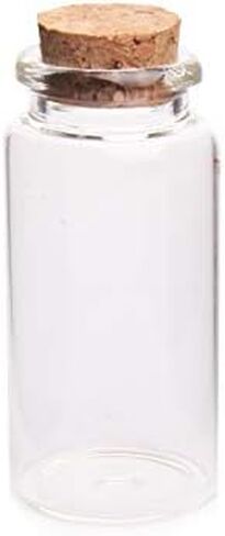 40 قطعة من سدادات الفلين 5 مل من الزجاجات الصغيرة، زجاجات جرعات صغيرة لتزيين المنزل بنفسك، زجاجات التمنيات، برطمانات زجاجية للرسائل، مستلزمات حفلات عيد الميلاد وعيد الأم وعيد الشكر والهالوين in Kuwait