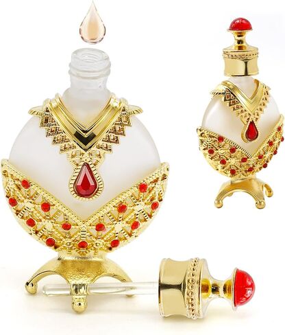 Empty Glass Perfume Dispensers,Essential Oil Bottle, Victorian Decor Perfume Bottles for Essential Oil Lotion Perfume Dispenser in Saudi Arabia