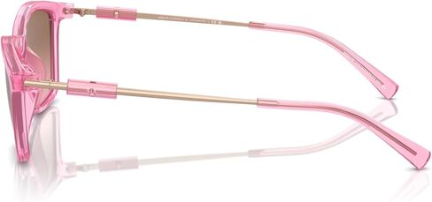 A|X ARMANI EXCHANGE Women's AX4146SU Universal Fit Square Sunglasses, Watermelon/Pink Gradient Brown, 53 mm in Saudi Arabia