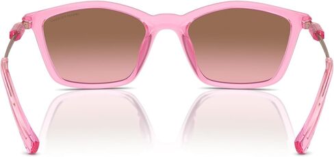 A|X ARMANI EXCHANGE Women's AX4146SU Universal Fit Square Sunglasses, Watermelon/Pink Gradient Brown, 53 mm in Saudi Arabia