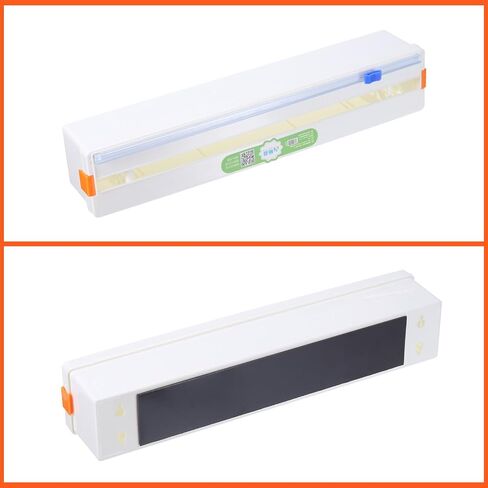 uxcell Plastic Wrap Dispenser with Slide Cutter, Cling Wrap Dispenser and Organizer for Foil, Aluminum Foil Wrap Organizer, Green in Saudi Arabia