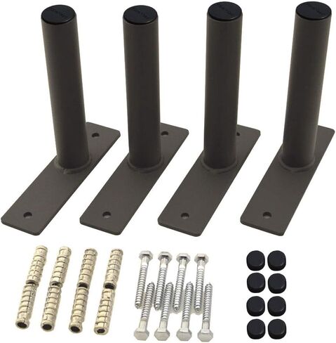FH-4WH Flush Wheel hangers set - Wall mount tire rack alternative Grey in Saudi Arabia