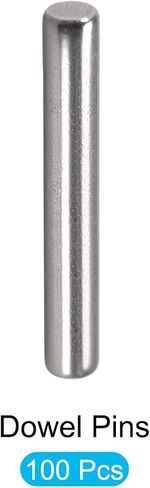 Dowel Pin (2x18mm) 100Pcs, 304 Stainless Steel Shelf Support Pegs Pin Fastener Elements - for Metal Devices, Furniture Installation, Industrial, DIY in Saudi Arabia