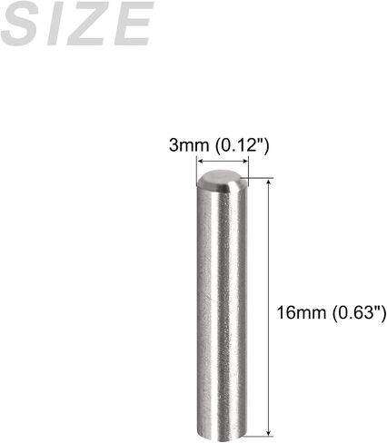 Dowel Pin (2x18mm) 100Pcs, 304 Stainless Steel Shelf Support Pegs Pin Fastener Elements - for Metal Devices, Furniture Installation, Industrial, DIY in Saudi Arabia