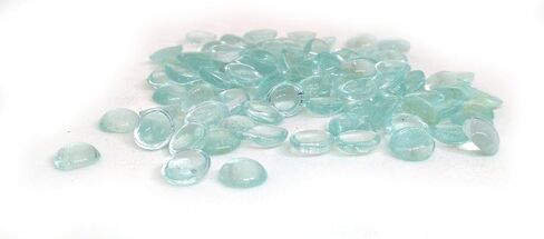 Rastogi Handicrafts Centerpieces,Glass Gems for Vase Fillers,Wedding Decoration Pebbles One Side Flat 100 pcs (Blue) 12 mm in Saudi Arabia