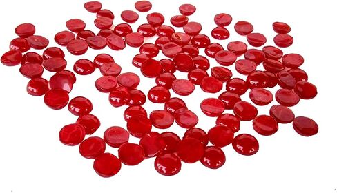 Rastogi Handicrafts Centerpieces,Glass Gems for Vase Fillers,Wedding Decoration Pebbles One Side Flat 100 pcs (Blue) 12 mm in Saudi Arabia