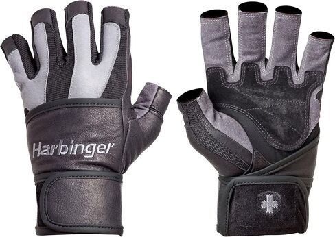 قفازات رفع الأثقال للرجال من Harbinger BioFlex مع مقبض جلدي عنكبوت (زوج) in Kuwait