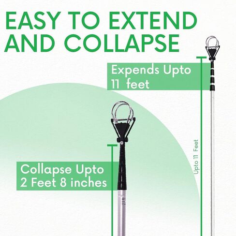 مسترد كرة الجولف | حقيبة الجولف المحمولة | جامع مزود بأنبوب من سبائك الألومنيوم/البلاستيك قابل للفصل مع منتقي تخزين للجيب وحامل المحملة in Kuwait