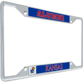 Desert Cactus University of Kansas Jayhawks KU Jayhawks Metal License Plate Frame for Front or Back of Car Officially Licensed (Alumni)