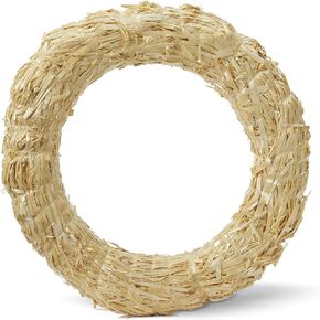 Floracraft Straw Wreath, 18-Inch, Natural