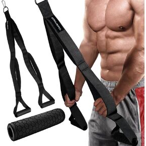 Tricep Rope Cable Attachment Exercise Handles, Greater Range of Motion, Gym&Home Multi-Workout Rope with Soft Padded Grip Accessories for Facepull&Push Down, Tricep Extension, Back&Shoulder
