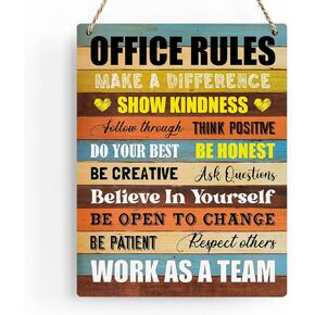 In This Office We Do Teamwork Motivational Quotes Office Decor Wall Art Office Wall Decor Teamwork Wooden Hanging Sign Office Decor Plaque Signs Inspirational Gift for Coworker 8x10 Inches