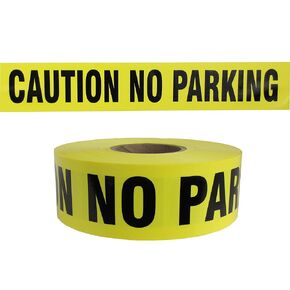 Swanson Tool Co., Inc 3" x 1000' 3 mil Barricade Tape Caution No Parking Yellow/Black