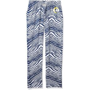 Zubaz Men's Zebra Left Hip Logo Track Pant