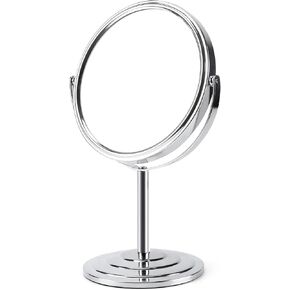 Schliersee 3X Magnifying Vanity Makeup Mirror Double Sided 7 Inch 1X/3X Magnification Tabletop Mirror, Black
