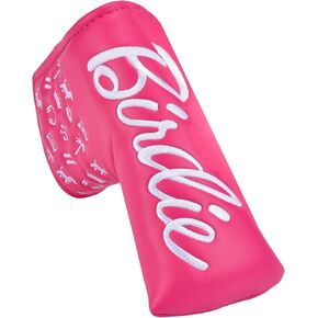 Shanker Golf Putter Cover - Birdie Funny Blade Pink Putter Cover - Tour Grade PU Leather Pink Headcover - Funny Headcover for Golf Clubs - Perfect Joke Gift for Golfer