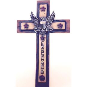 United States Navy Cross 12"x 7" Military Wall Hanging Decor