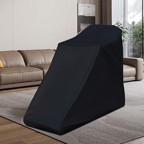 Folding Treadmill Cover 210D Oxford Fabric Waterproof Cover 46" x 38" x 66" Black Treadmill Cover Treadmill Cover in Folded Condition in Saudi Arabia