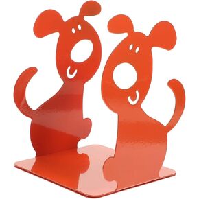 2pcs Book Stand Book End Holders Dog Lover Bookends Decorative Cartoon Book Holder Office Bookends Bookend Holder Metal Book Organizer Book Dividers Cute Student Iron