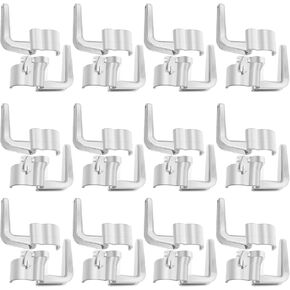 Cord Handle Hook Set Simple Attaching Hook for Eureka Sanitaire 53574 Upright Vacuum, Vacuum Cord Hook Clip Beige (12-Pack)