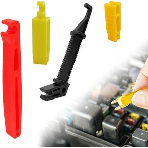 4Pcs Blade Glass Fuse Puller Insertion Tool, Mini Plastic Fuse Removal Tools, Fuse Puller Extraction Tools for Car Motorcycle Truck Fuses Relacement