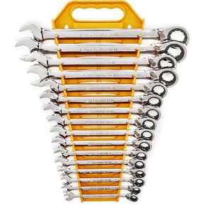 GEARWRENCH 25 Pc. Combination Ratcheting Wrench Set, SAE/MM - 86700