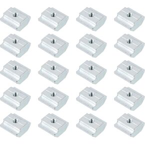 Slide in T-Nut liding T Nuts M8 Thread Hammer Nuts for 4040 Series Aluminum Extrusions Profile -20pcs