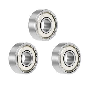uxcell 608ZZ Deep Groove Ball Bearing 8x22x7mm Double Shielded Chrome Steel Bearings 3-Pack