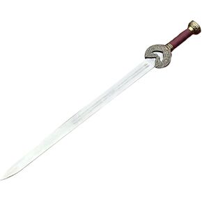 | King Theoden's Sword Herugrim from The Lord of The Rings Series | Hand Forged Stainless Steel Blade | Wall Mounting Plaque & Scabbard Included | LOTR Collectors Piece
