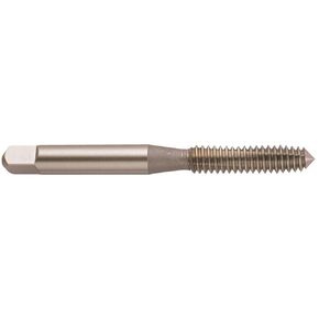 YG-1 Z2 Series Vanadium Alloy HSS Roll Form Tap, Uncoated (Bright) Finish, Round Shank with Square End, Bottoming Chamfer, 1/2"-13 Thread Size, H8 Tolerance