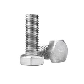 Junter 10pcs M8-1.0 x 60mm Fine Thread Metric Hex Bolts 304 Stainless Steel Hexagon Fully Threaded Screws DIN933