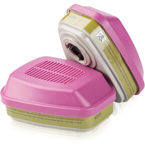 1 Pair P100 Respirator Cartridge, 60926 Respirator Filter, Against Organic Vapors, Acid Gases, Ammonia Methylamine, Formaldehyde and Particulates, Compatible with 6000 7000 FF-400 Series Respirator