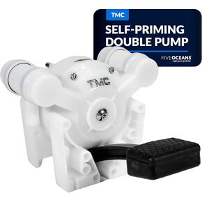 TMC Marine Self-Priming Double Acting Diaphragm Foot Galley Water Pump for Boats and RVs, Five Oceans FO741