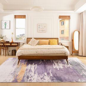 UMINEUX Entryway Rug 2'x3' Small Modern Area Rug, Low Pile Rugs Doormat with Anti-Slip Backing Washable Floor Mats for Home Decor