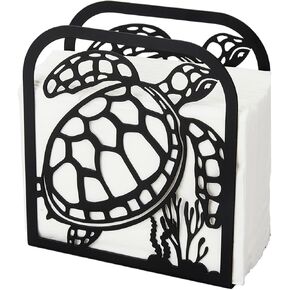 SUPERDANT Napkin Holder for Tables Wine and Glasses Iron Napkin Holder Freestanding Napkin Dispenser Tabletop Tissue Stand Rustic Cloth Napkins Holders for Kitchen Table Farmhouse Restaurants Hotel
