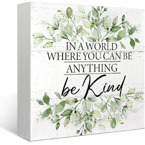 Mtrgdn Inspirational Signs for Home Office Decor,Inspirational Desk Decor,The Best is Yet to Come Wood Box Signr Rustic Inspirational Quote Wooden Box Block Sign for Wall Tabletop Shelf Decor