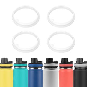 4 Pack Gaskets Compatible with TAKEYA Originals 18oz 24oz 32oz 40oz Water Bottle, Replacement Rubber Seals Part for Spout Lid(Not for TAKEYA Actives)