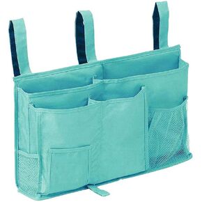 Bedside Storage Organizer, 8 Pockets Hanging Storage Bag Organizer Holder,2019 Bedside Caddy for Bunk Dorm Rooms & Hospital Bed Rails（Green） (YUNDA118)