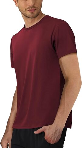 5 or 3 Pack Men's T-Shirts Dry Fit Gym Shirts Moisture Wicking Shirts for Men Workout Clothes Plain Tshirts in Saudi Arabia