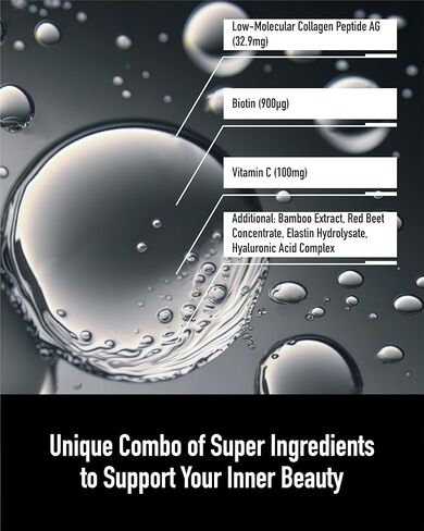 Dear Queen Collagen Stick (60 Sticks, 60 Days) - Low-Molecular Fish Collagen Peptides Powder | Korean Inner Beauty Supplement for Skin, Hair, Nails. Biotin, Vitamin C. in Kuwait