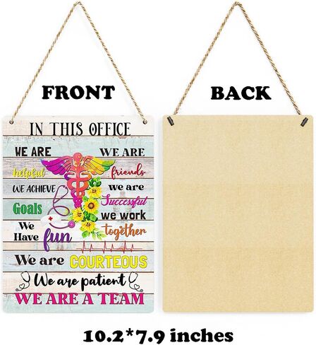 In This Office We Do Teamwork Motivational Quotes Office Decor Wall Art Office Wall Decor Teamwork Wooden Hanging Sign Office Decor Plaque Signs Inspirational Gift for Coworker 8x10 Inches in Saudi Arabia