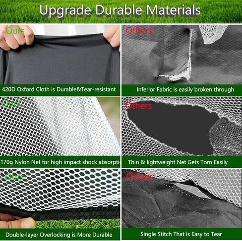 Golf Practice Net,10x7ft Golf Hitting Nets for Backyard Driving,Golf Chipping Swing with Targets /1 Golf Mat/10 Golf Balls/1 Golf Bag - Golf Accessories for Men Indoor Outdoor Home Sports Game in Kuwait