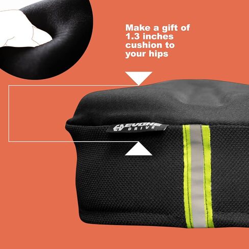 Gel Bike Seat Cushion Cover Compatible with Peloton Stationary Spin Exercise Bicycle Seat Padded Cushion Cover Pad Road Cycling Indoor Cycle Both Waterproof Rain Cover in Saudi Arabia