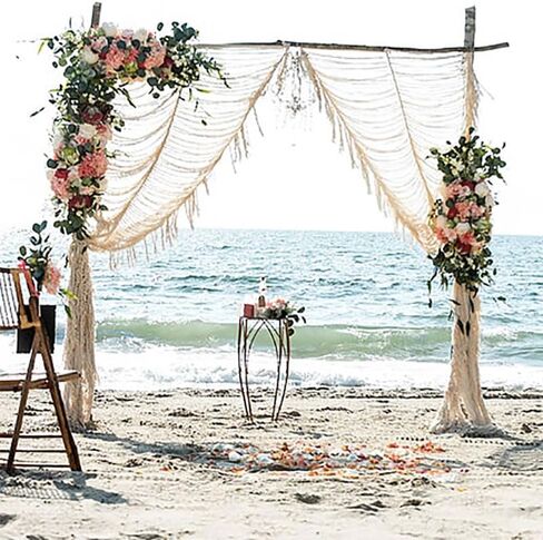 Macrame Curtain Room Divider Doorway CurtainBoho Curtain Doorway Window Wall Decor Fiber Yarn Art Craftsmanship Bedroom Wedding Backdrop Headboard Décor 41" W x 75" L in Kuwait