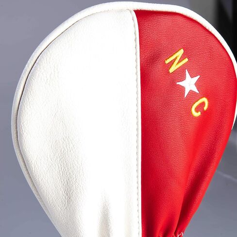 Pins & Aces North Carolina Tribute Premium Golf Club Head Cover - Premium, Hand-Made Leather Headcover - NC Flag Styled, Tour Quality Golf Club Cover - Style & Customize Your Golf Bag in Saudi Arabia