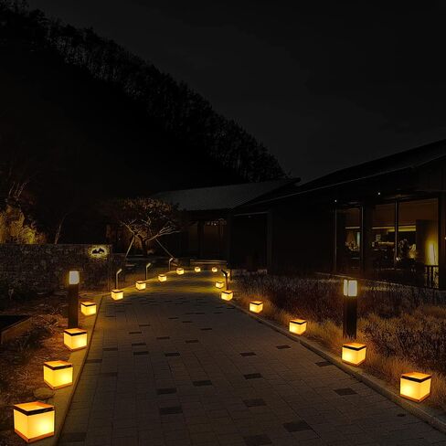 12Pack Reusable Floating Water Lanterns, Square Lanterns with LED Flameless Candles,Table Lanterns Decorative Outdoor for Weeding,Lawn,Pool ,Wishing in Saudi Arabia