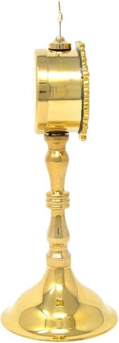 Needzo Monstrance Reliquary, High Polished Brass, Catholic Church Service Supplies, 8 Inches in Saudi Arabia